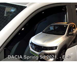 ΑΝΕΜΟΘΡΑΥΣΤΕΣ ΓΙΑ DACIA SPRING ELECTRIC 5D 2021  ΖΕΥΓΑΡΙ ΑΠΟ ΕΥΚΑΜΠΤΟ ΦΙΜΕ ΠΛΑΣΤΙΚΟ HEKO - 2 ΤΕΜ.