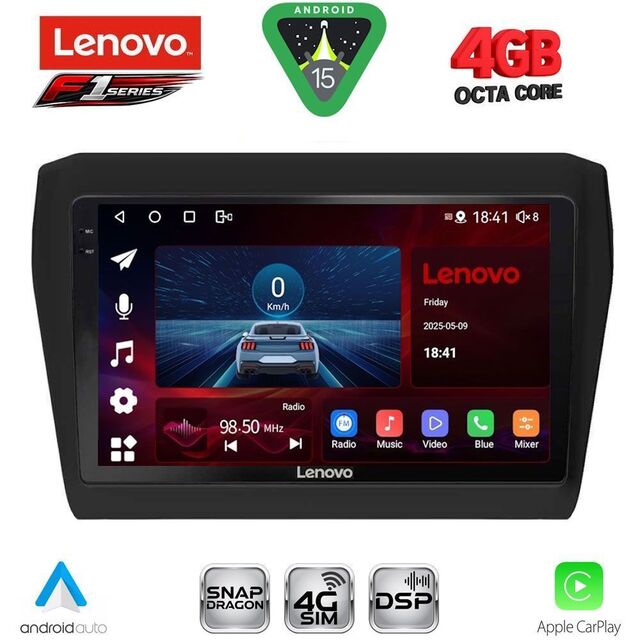LENOVO SSQ 9686_CPA (9inc) MULTIMEDIA TABLET for SUZUKI SWIFT mod. 2017-2023