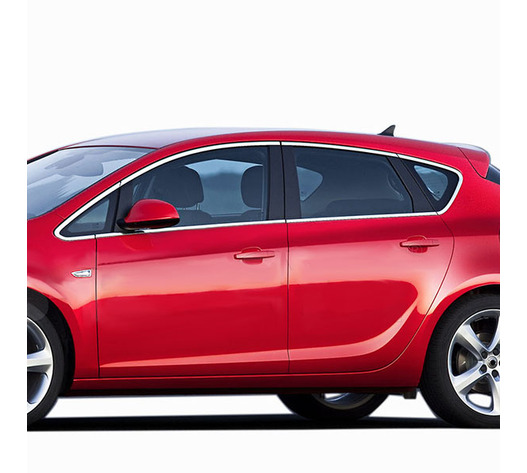TRIM  ΠΑΡΑΘΥΡΩΝ ΑΥΤΟΚΟΛΛΗΤΑ ΧΡΩΜΙΟΥ 12ΤΕΜ. ΓΙΑ OPEL ASTRA J 5D 2010+