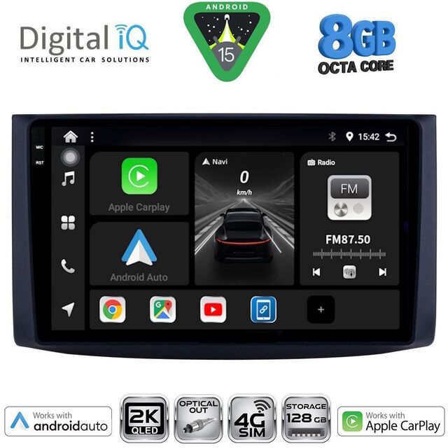 DIGITAL IQ BXK 20072_CPAA (9inc) MULTIMEDIA TABLET for CHEVROLET AVEO mod. 2006-2010