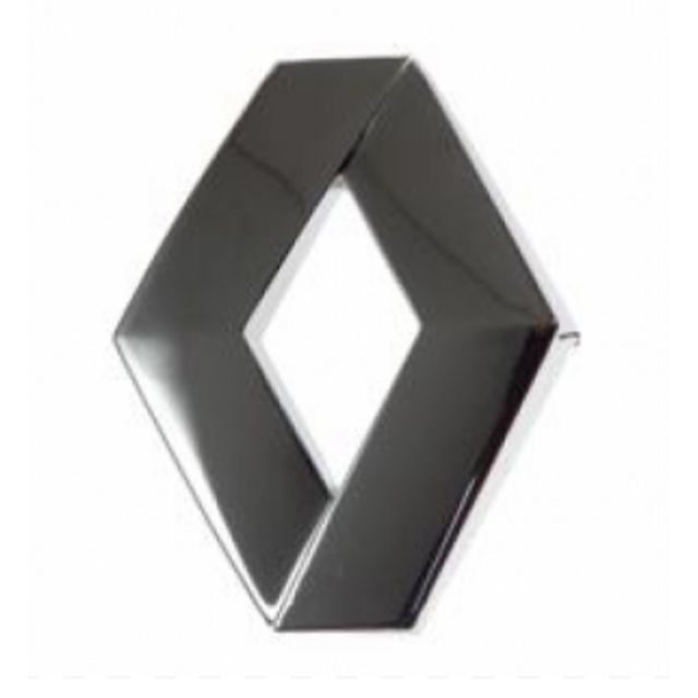 Σήμα χρωμίου πλαστικό κουμπωτό 9,5x7cm - Renault