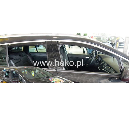 ΑΝΕΜΟΘΡΑΥΣΤΕΣ ΓΙΑ OPEL ASTRA K 5D 2015+ SPORT TOURER WAGON  ΣΕΤ ΑΠΟ ΕΥΚΑΜΠΤΟ ΦΙΜΕ ΠΛΑΣΤΙΚΟ HEKO - 4 ΤΕΜ.