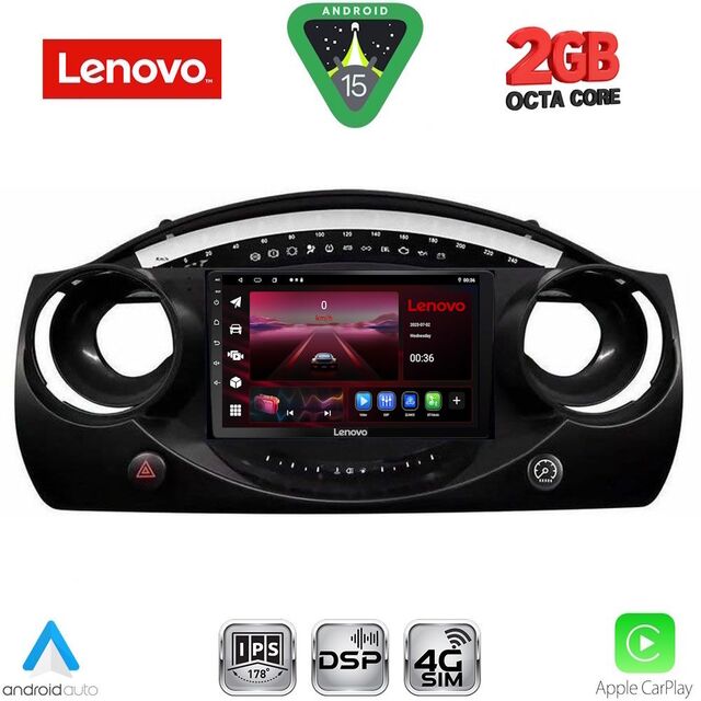 LENOVO LVF 5063_CPA (9inc) MULTIMEDIA TABLET for MINI COOPER (R50-R52-R53) mod. 2000-2006