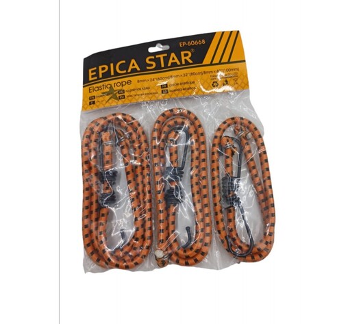 ΕΛΑΣΤΙΚΑ ΣΧΟΙΝΙΑ ΣΕΤ 3ΤΜΧ EPICA STAR EP-60668