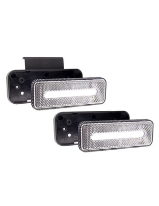 Amio - ΦΩΣ ΟΓΚΟΥ ΦΟΡΤΗΓΟΥ LED ΛΕΥΚΟ 10-30V 124x49x22mm ΑΔΙΑΒΡΟΧΟ OM-02-W 1ΤΕΜ. (02377/AM)