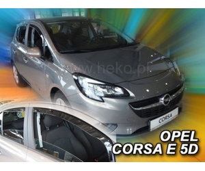 ΑΝΕΜΟΘΡΑΥΣΤΕΣ ΓΙΑ OPEL CORSA D 5D 09/2006-2014 /CORSA E 5D 2015+ ΣΕΤ ΑΥΤΟΚΙΝΗΤΟΥ ΑΠΟ ΕΥΚΑΜΠΤΟ ΦΙΜΕ ΠΛΑΣΤΙΚΟ HEKO - 4 ΤΕΜ.