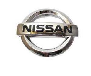 Σήμα αυτοκόλλητο πλαστικό χρωμίου 10x8,5cm  - Nissan