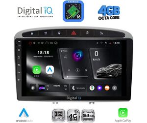 DIGITAL IQ RTG 6513SL_CPA (9inc) MULTIMEDIA TABLET for PEUGEOT 308 mod.2007-2012 - RCZ mod.2009-2015 (SILVER)