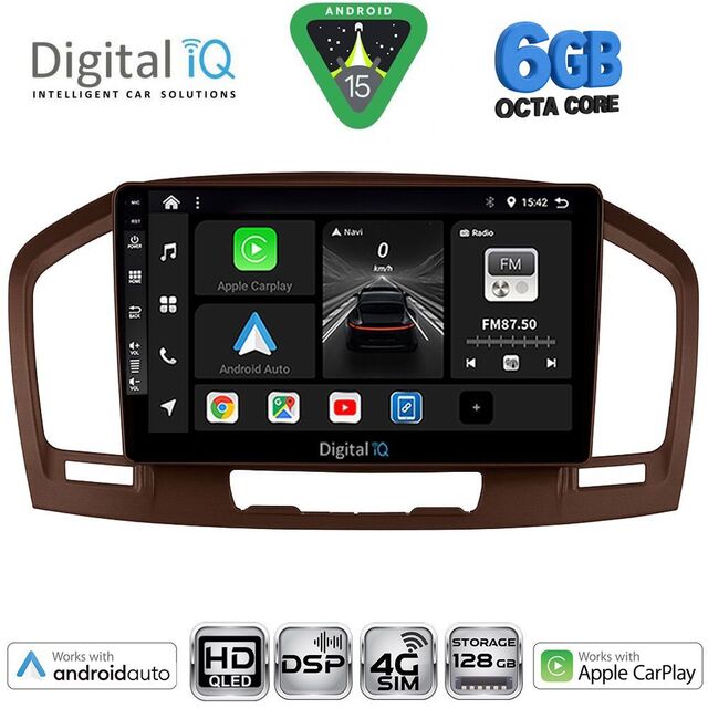 DIGITAL IQ BXF 17491BR_CPAA (9inc) MULTIMEDIA TABLET for OPEL INSIGNIA mod. 2008-2013 (BROWN)