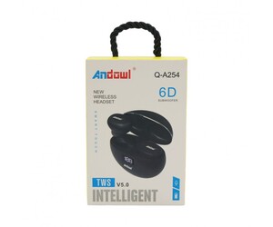ΑΣΥΡΜΑΤΑ ΑΚΟΥΣΤΙΚΑ Earbuds 6D SUBWOOFER ANDOWL Q-A254