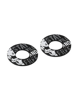 ΧΕΡΟΥΛΙΑ MOTO DONUT OFF-ROAD ΓΚΡΙ/ΓΚΡΙ 22MM+25MM 12CM 2ΤΕΜ