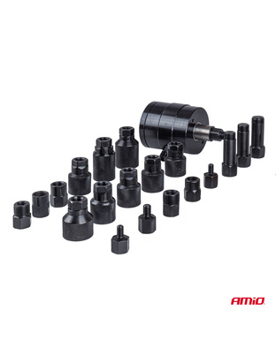 Amio – Πνευματικός Εξολκέας Μπεκ Diesel Heavy Duty σε Βαλιτσάκι για Αφαίρεση με Υψηλή Δύναμη & Ασφαλή Χρήση – Σετ 21 Τεμ. (04774/AM)