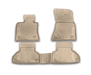 ΠΑΤΑΚΙΑ ΣΕ ΣΚΑΦΗ TPE ΛΑΣΤΙΧΟ ΓΙΑ BMW X6 F16 2014+  (ΜΠΕΖ) - 4 ΤΕΜ.
