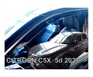 ΑΝΕΜΟΘΡΑΥΣΤΕΣ ΓΙΑ CITROEN C5 X 5D 2021+  SET ΑΠΟ ΕΥΚΑΜΠΤΟ ΦΙΜΕ ΠΛΑΣΤΙΚΟ HEKO - 4 ΤΕΜ.