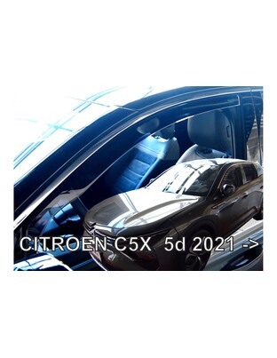 ΑΝΕΜΟΘΡΑΥΣΤΕΣ ΓΙΑ CITROEN C5 X 5D 2021+  SET ΑΠΟ ΕΥΚΑΜΠΤΟ ΦΙΜΕ ΠΛΑΣΤΙΚΟ HEKO - 4 ΤΕΜ.