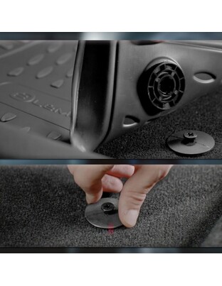 Novline - Πατάκια σε Σκαφη Element 3D για VW Golf VII SportWagon (AU) 04/2013 > 2020 5πορτο από TPE Λάστιχο σε Μαύρο Χρώμα - 4 τεμ. (ELEMENT3D5156210K/NV)