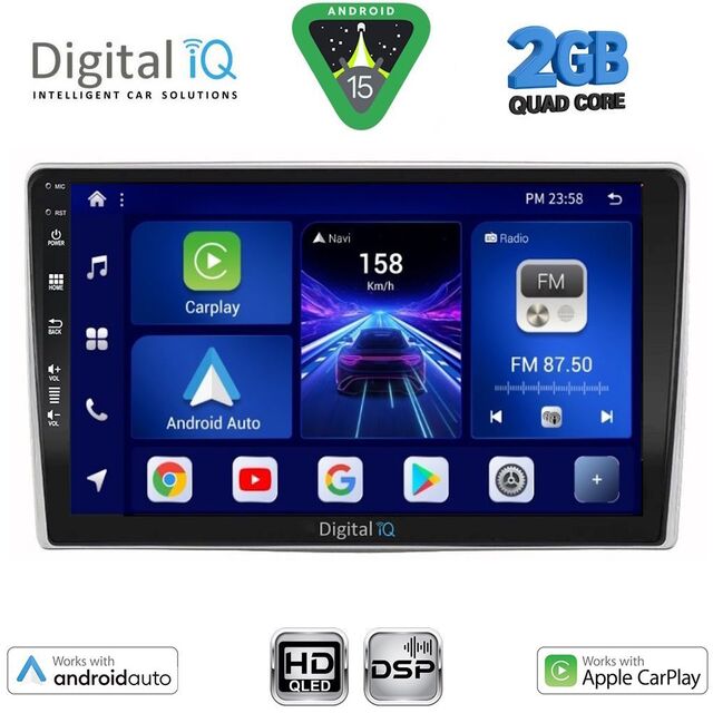 DIGITAL IQ BXC 3028_CPAA (9inc) MULTIMEDIA TABLET for ALFA ROMEO MITO mod. 2008-2018