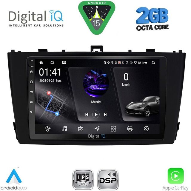 DIGITAL IQ RSF 4705BL_CPA (9inc) MULTIMEDIA TABLET for TOYOTA AVENSIS (T27) mod. 2009-2015 (BLACK)