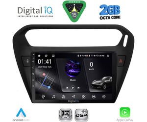DIGITAL IQ RSF 4511BL_CPA (9inc) MULTIMEDIA TABLET for CITROEN ELYSEE – PEUGEOT 301 mod. 2013-2026 (BLACK)