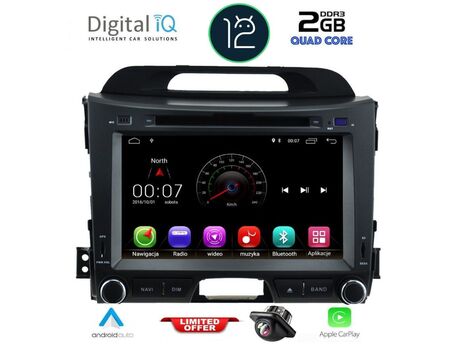 DIGITAL IQ X374M_CPA (8'' DVD) MULTIMEDIA SYSTEM for KIA SPORTAGE mod. 2010-2015