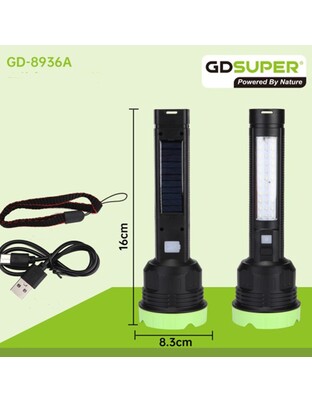 LED ΗΛΙΑΚΟΣ ΕΠΑΝΑΦΟΡΤΙΖΟΜΕΝΟΣ ΦΑΚΟΣ GD-8936A