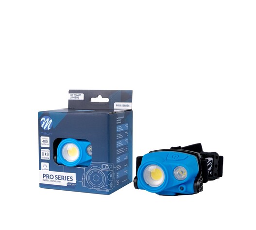 ΦΑΚΟΣ ΚΕΦΑΛΗΣ ΕΡΓΑΣΙΑΣ 3W+3W COB LED 400+300lm 6.500K IP65. IK08 M-TECH - 1 Τεμ.
