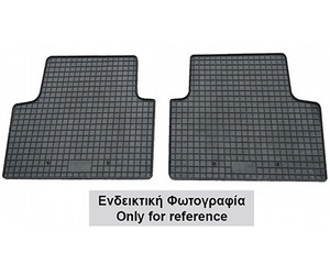 Cik - ΠΑΤΑΚΙΑ ΑΥΤΟΚΙΝΗΤΟΥ ΑΠΟ ΛΑΣΤΙΧΟ ΓΙΑ RENAULT KANGOO 2D 2021+ ΣΕ ΜΑΥΡΟ ΧΡΩΜΑ ΜΕ ΚΟΥΜΠΩΜΑΤΑ - 2 ΤΕΜ. (RM.RE.0020/CK)