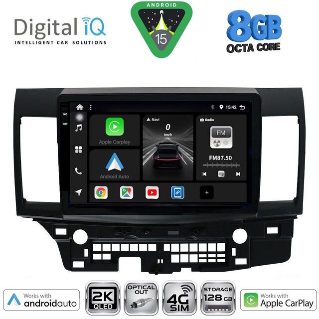 DIGITAL IQ BXK 20434_CPAA (10inc) MULTIMEDIA TABLET for MITSUBISHI LANCER mod. 2008-2017