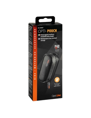 Θήκη Organizer Pouch της σειράς Optiline Universal Εφαρμογής με διαστάσεις 120 x 60 x 40 mm, συμβατή με Βάσεις Στήριξης Κινητού Optiline για Μηχανή με σύστημα Duolock