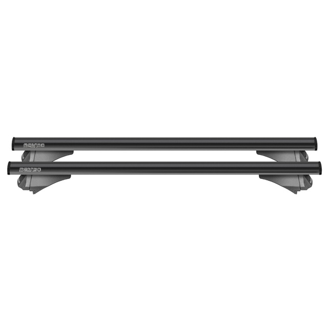 Menabo - Μπάρες Οροφής αλουμινίου Leopard XL Black 135 cm σε μαύρο χρώμα για BMW X1 (E84) 10/2009 > 10/2015 5πορτο / SUV με Flush Rails - 2 τεμ. (12360/MB)