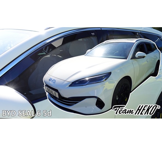 Heko - Ανεμοθραύστες για Byd Seal 6 5 Doors 2024+ Σετ Αυτοκινήτου Απο Εύκαμπτο Φιμέ Πλαστικό - 4 τεμ. (ΑΝΕΜ.SET11317)
