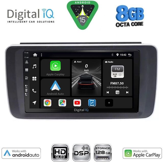 DIGITAL IQ BXF 18473_CPAA (9inc) MULTIMEDIA TABLET for NISSAN LEAF mod. 2018-2026