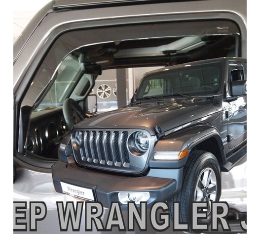 ΑΝΕΜΟΘΡΑΥΣΤΕΣ ΓΙΑ JEEP WRANGLER / GLADIATOR JL IV 5D 2019+ ΖΕΥΓΑΡΙ ΑΠΟ ΕΥΚΑΜΠΤΟ ΦΙΜΕ ΠΛΑΣΤΙΚΟ HEKO - 2 ΤΕΜ.