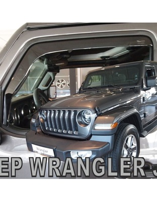 ΑΝΕΜΟΘΡΑΥΣΤΕΣ ΓΙΑ JEEP WRANGLER / GLADIATOR JL IV 5D 2019+ ΖΕΥΓΑΡΙ ΑΠΟ ΕΥΚΑΜΠΤΟ ΦΙΜΕ ΠΛΑΣΤΙΚΟ HEKO - 2 ΤΕΜ.