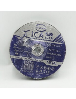 ΔΙΣΚΟΣ ΛΕΙΑΝΣΗΣ ΜΕΤΑΛΛΟΥ 180*3*22.2mm EPICA STAR TO-EP-50480