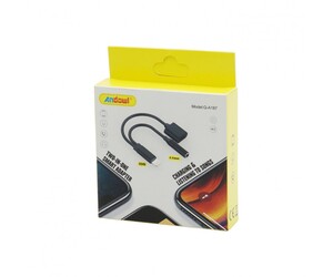 SMART ADAPTER LIGHTNING ΣΕ AUX 3.5mm ΚΑΙ LIGHTING ANDOWL AN-Q-A187