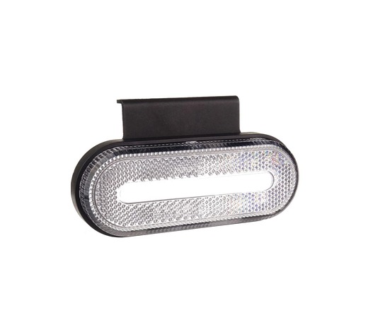 Amio - ΦΩΣ ΟΓΚΟΥ ΦΟΡΤΗΓΟΥ LED ΛΕΥΚΟ ΟΒΑΛ 10-30V 124x49x22mm ΑΔΙΑΒΡΟΧΟ OM-01-W 1ΤΕΜ. (02375/AM)
