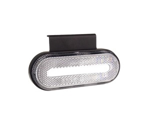 Amio - ΦΩΣ ΟΓΚΟΥ ΦΟΡΤΗΓΟΥ LED ΛΕΥΚΟ ΟΒΑΛ 10-30V 124x49x22mm ΑΔΙΑΒΡΟΧΟ OM-01-W 1ΤΕΜ. (02375/AM)