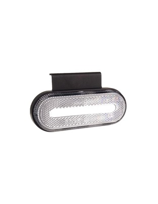 Amio - ΦΩΣ ΟΓΚΟΥ ΦΟΡΤΗΓΟΥ LED ΛΕΥΚΟ ΟΒΑΛ 10-30V 124x49x22mm ΑΔΙΑΒΡΟΧΟ OM-01-W 1ΤΕΜ. (02375/AM)