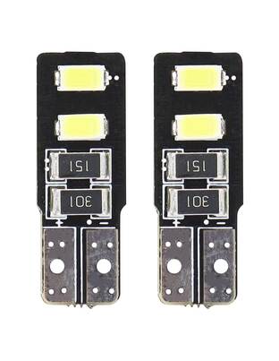 Amio – Λαμπάκια LED T10 W5W 12V 2W 5600K 4xSMD 5730 CANBUS Καρφωτά για Ισχυρό Λευκό Φωτισμό χωρίς Σφάλματα – Σετ 2 Τεμ. (01630/AM)