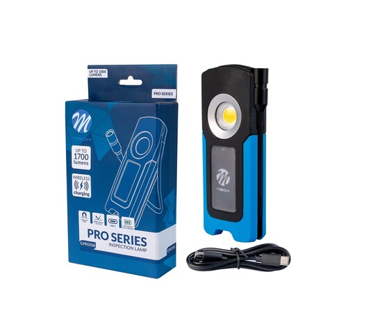 ΦΑΚΟΣ ΕΡΓΑΣΙΑΣ PRO 15W+3W COB LED 1.700lm+400lm 6.500K 4 ΛΕΙΤΟΥΡΓΙΩΝ ΜΑΓΝΗΤΙΚΟΣ&ΦΟΡΤΙΣΗ USB-C  M-TECH - 1 Τεμ.