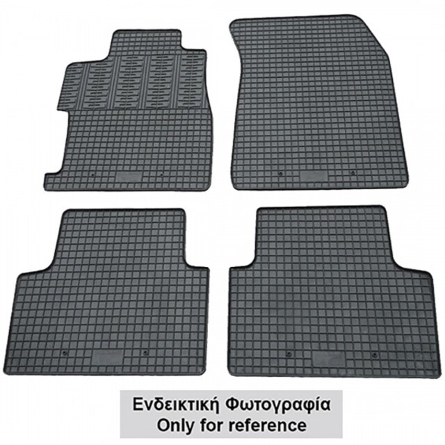 Cik - ΠΑΤΑΚΙΑ ΑΥΤΟΚΙΝΗΤΟΥ ΑΠΟ ΛΑΣΤΙΧΟ ΓΙΑ SSANGYONG KORANDO 5D 2019+ ΣΕ ΜΑΥΡΟ ΧΡΩΜΑ ΜΕ ΚΟΥΜΠΩΜΑΤΑ - 4 ΤΕΜ. (RM.SS.0003/CK)
