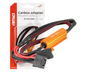 Amio - ΑΝΤΙΣΤΑΣΗ ΓΙΑ ΛΑΜΠΕΣ LED H7 12V 50W 6Ω (ΑΝΤΙΣΤΑΣΗ-ΨΕΥΤΗΣ-CANCELLER) - 1 τεμ. (04089/AM)