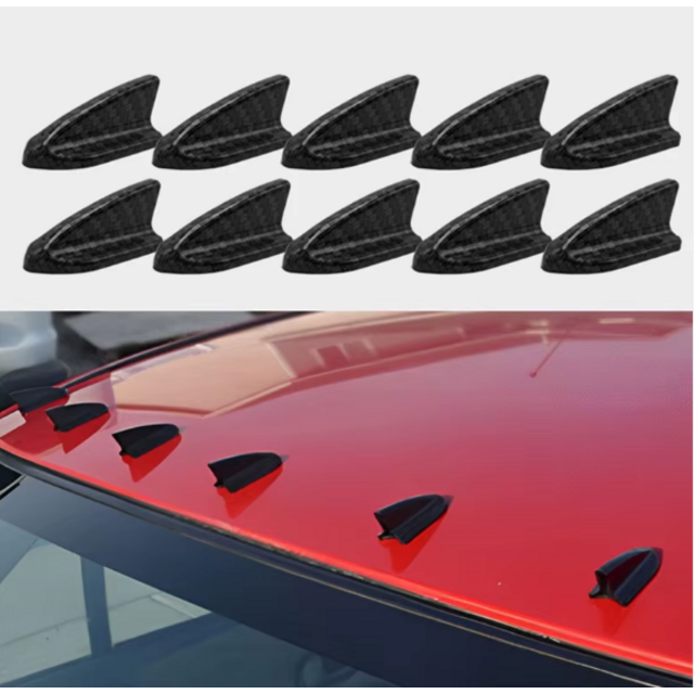 Roof shark evo style 10 τεμάχια look carbon γυαλιστερό universal