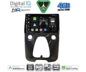 DIGITAL IQ BXK 19708_CPAA A/C (10inc) MULTIMEDIA TABLET for CITROEN C1-PEUGEOT 108-TOYOTA AYGO mod. 2014-2022