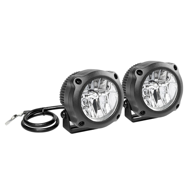 Lampa - Προβολείς Aux LED MAX LUM 2 Fog Beam 12V 2 LED 10W 740lm 6000K με Βάση Στήριξης, Στεγανότητα IP67 και Έγκριση E1 - 2 Τεμ. (9046.1-LM)