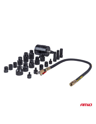 Amio – Πνευματικός Εξολκέας Μπεκ Diesel Heavy Duty σε Βαλιτσάκι για Αφαίρεση με Υψηλή Δύναμη & Ασφαλή Χρήση – Σετ 21 Τεμ. (04774/AM)