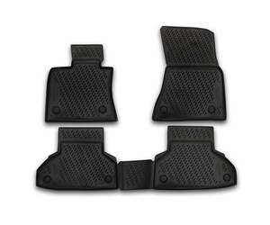 ΠΑΤΑΚΙΑ ΣΕ ΣΚΑΦΗ TPE ΛΑΣΤΙΧΟ ΓΙΑ BMW X6 F16 2014+  (ΜΑΥΡΟ) - 4 ΤΕΜ.