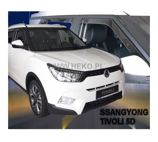 ΑΝΕΜΟΘΡΑΥΣΤΕΣ ΓΙΑ SSANGYONG TIVOLI/XLV 5D 2015+ ΣΕΤ ΑΥΤΟΚΙΝΗΤΟΥ ΑΠΟ ΕΥΚΑΜΠΤΟ ΦΙΜΕ ΠΛΑΣΤΙΚΟ HEKO - 4 ΤΕΜ.