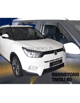 ΑΝΕΜΟΘΡΑΥΣΤΕΣ ΓΙΑ SSANGYONG TIVOLI/XLV 5D 2015+ ΣΕΤ ΑΥΤΟΚΙΝΗΤΟΥ ΑΠΟ ΕΥΚΑΜΠΤΟ ΦΙΜΕ ΠΛΑΣΤΙΚΟ HEKO - 4 ΤΕΜ.
